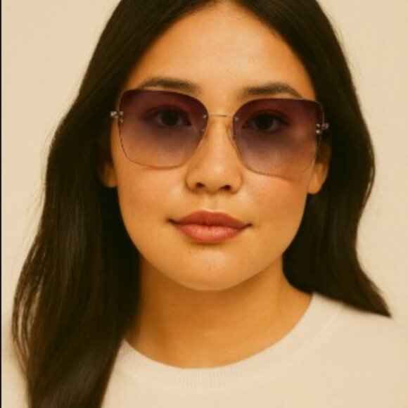 Kate Spade ARIELLA/G/S 0LKS 98 Butterfly Sunglasses - Gold/Brown main image 6